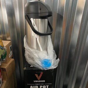 Vondior 102 oz / 3L Thermal Airpot Coffee Dispenser – Stainless Steel
